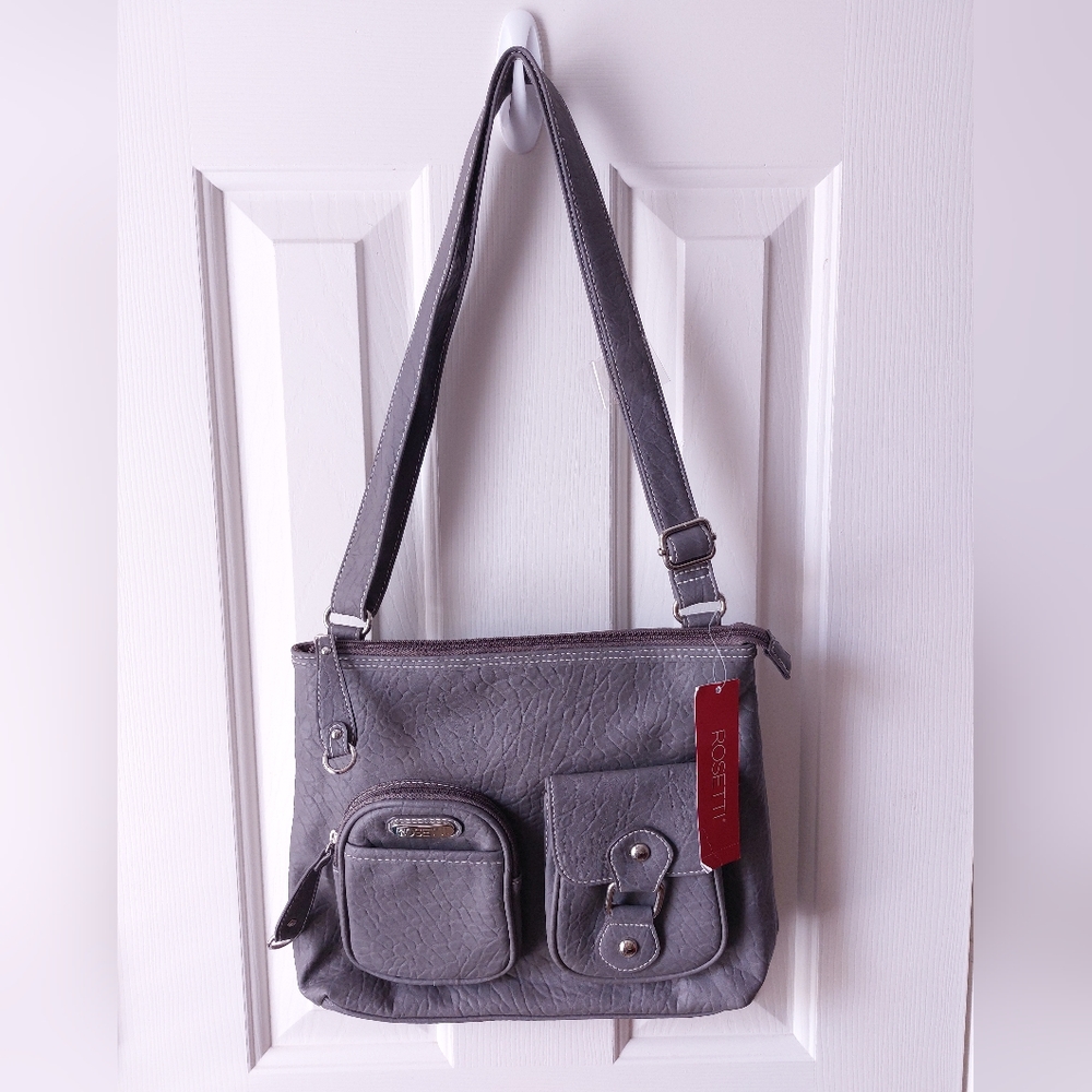Rosetti - NWT "Ready to Roll" Smoke/Gray Crossbody Purse